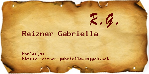 Reizner Gabriella névjegykártya